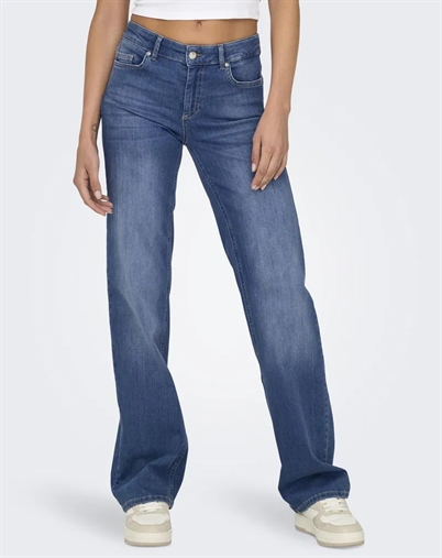 Only - OnlBlush Mid Straight Jeans - Medium Blue
